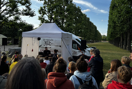 Auftrittszenario beim Festival